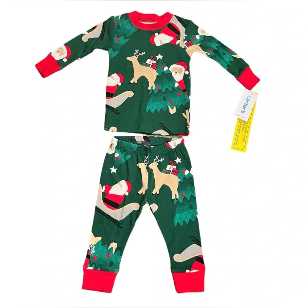 NWT Carter’s Christmas Snug fit cotton 2pc Pajama Set